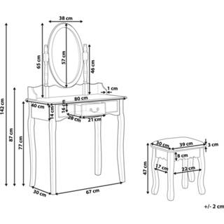 👉 Kruk wit Kaptafel met SOLEIL 4251682248280