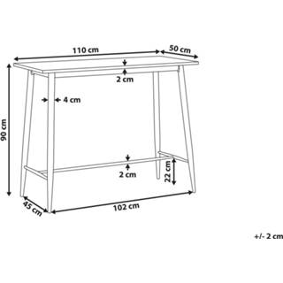 Eettafel wit bruin wit/lichtbruin CHAVES 4251682248037