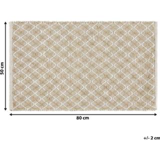 👉 Vloerkleed beige 50 x 80 cm AKBEZ 4251682249607