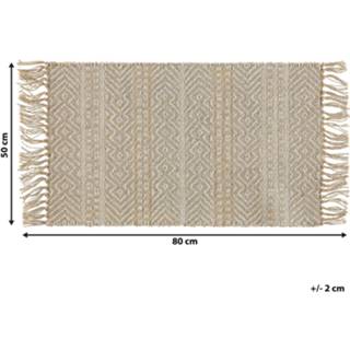 👉 Vloerkleed beige 50 x 80 cm DORTYOL 4251682249638