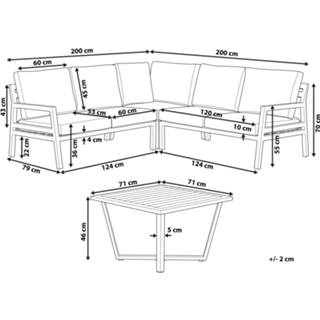 👉 Grijs aluminium zwart Loungeset donkergrijs VIZZINI 4251682261890