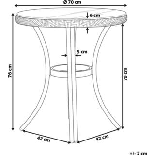👉 Terrastafel zwart wit Tuintafel zwart/wit RIFREDDO 4251682262026
