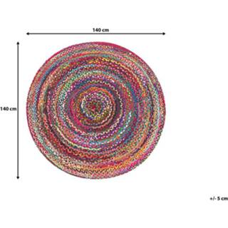 👉 Vloerkleed multicolor ø140 cm TOKAT 4251682223287