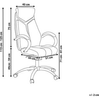 👉 Bureaustoel grijs FORMULA 1 4260580938537