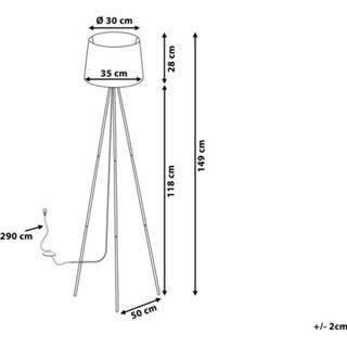 Staande lamp zwart SAMBRA 4260580938407