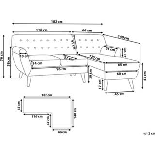 👉 Hoekbank grijs stof lichtgrijs MOTALA 4260586350791