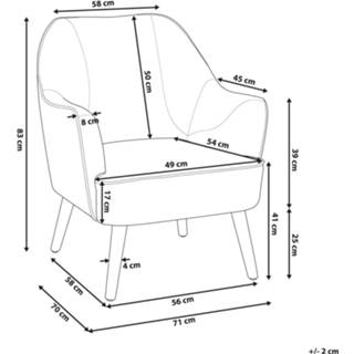 👉 Fauteuil GroenBlauw stof blauw LOKEN 4260580924110