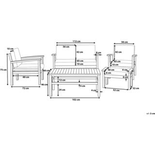 👉 Hout Lichte Houtkleur mannen Loungeset MANILA 4260580928644