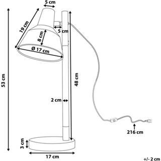 👉 Bureaulamp wit ALDAN 4260580929634