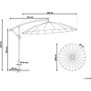 👉 Parasol beige lichtbeige CALABRIA II 4260580928224