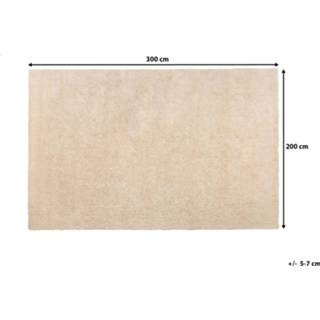 👉 Vloerkleed beige lichtbeige 200 x 300 cm DEMRE 4260580927753