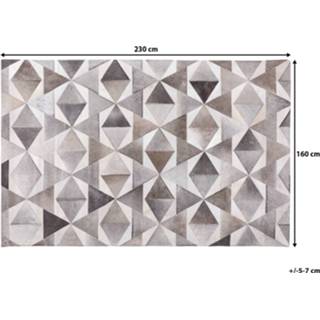 👉 Vloerkleed grijs 160 x 230 cm ALAKA 4260586354034