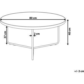 👉 Salontafel bruin zwart l Lichte Houtkleur lichtbruin/zwart MELODY 4251682218290