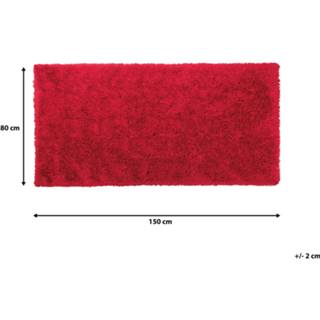 👉 Vloerkleed rood 80 x 150 cm CIDE 4251682221290