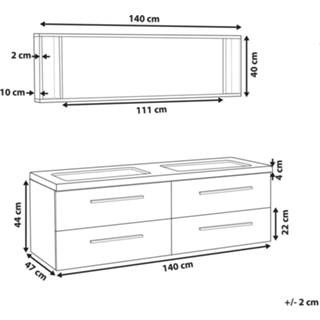 👉 Badmeubelset grijs MALAGA 4251682218436