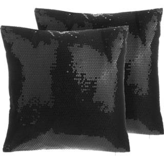 👉 Sier kussen zwart Sierkussen set van 2 ASTER 4251682239608