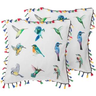 👉 Sier kussen multicolor Sierkussen set van 2 kleurijk MALLOW 4251682239547