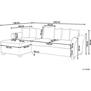 👉 Hoekbank rood donkerrood VIKNA 4251682245951
