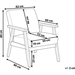 Fauteuil grijs ASNES 4251682253932