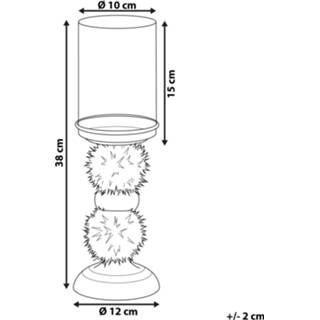 👉 Kandelaar bruin zilver zilver/bruin PADRE 4251682255448
