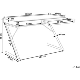👉 Bureau wit bruin wit/lichtbruin FONTANA 4251682258456