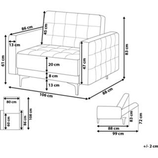 👉 Fauteuil paars stof ABERDEEN 4260624116921