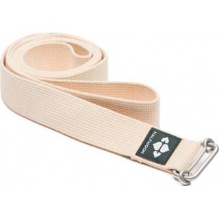 👉 Yoga strap natural Halfmoon - Organic Cotton 6' Loop Yogabanden maat 183 cm, 880721156749