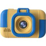 👉 Digitale camera blauw geel active kinderen baby's High-definition dual-camera foto baby speelgoed (blauw geel)