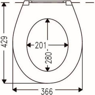 👉 Toilet zitting RVS beach blauw Toiletzitting Cedo Star Fish Softclose Veelkleurig 4016959187361