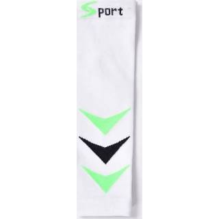 👉 Legging wit elastische nylon active Sport beenafdekking Leggings Sokken strakke kniebeschermers, maat:één maat (wit)