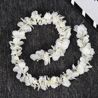 👉 Orchidee active 10 STKS 1 M Simulatie Orchideeën String Bruiloft Arrangement Bloem Strip Podium Decoratie Benodigdheden (Melkwit)