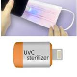 👉 Mobiele telefoon oranje active 8-pins interface Mini UVC kiemdodende lamp LED-desinfectie-sterilisator (oranje)