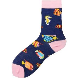 👉 Sokken active vrouwen 3 paar modieuze trendy Rainbow Horse Animal Series Tube damessokken, type: 1992-7 (EUR 36-40)
