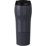👉 IJsthee zwart active Draagbare machtige mok solo reizen koffie kruiden koolzuurhoudende drank waterfles beker, capaciteit: 550 ml (zwart)