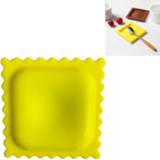 👉 Koekje geel siliconen active 3 STKS Vorm Desktop Warmte-isolatie Anti-verbranding Soeplepel Pad (Geel)