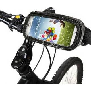 Bike zwart active Mount&Waterbestendig / Zandbestendig Sneeuwbestendig Vuilbestendig Tough Touch-hoesje voor iPhone 6 4.7 inch, Galaxy S IV i9500, III i9300, Nokia N920 (Zwart)