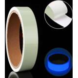 Muursticker groene blauw active Lichtgevende tape gloed in donkere fotoluminescente Podiumhuisdecoratie, afmeting: 1 cm x 3 m (blauw licht)