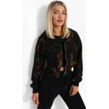 Korte Tie Dye Hoodie Met Onbewerkte Zoom, Black