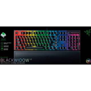👉 Gaming toetsenbord donkergroen Razer BlackWidow V3 Green, US lay-out, RGB leds, Doubleshot ABS 8886419346340