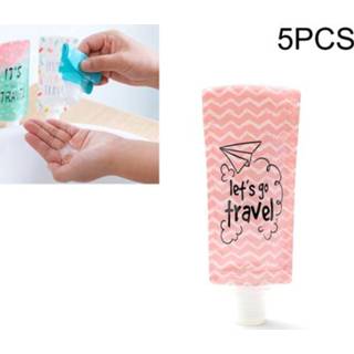 Opvouwbare lotionzak voor op reis Vloeibare opbergtas, vliegtuig roze active 1976988 Opbergtas roze active 5 STUKS Opvouwbare lotionzak voor op reis Vloeibare (roze vliegtuig)