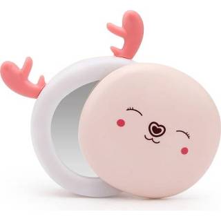 👉 Handwarmer roze active USB Mini-make-upspiegel Invullicht Lamp Drie-in-één oplaadbare (Fawn Pink)