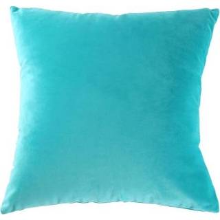 👉 Kussenslop fluwelen active kussensloop in effen kleur, maat: 45cm * (meerblauw zonder kern)