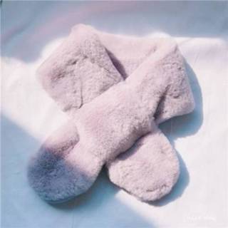 Sjaal grijze pluche active kinderen Zuivere warme kinder sjaal, maat: 75 x 10 cm