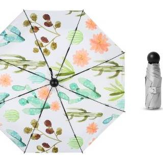 👉 Paraplu active Vijfvoudige capsule Titaniumzilveren Zonbescherming en UV-bescherming Parasol (tropische planten)