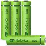 👉 Oplaadbare batterij GP Batteries ReCyko AAA batterijen 850mAh 4 stuks 4891199199615