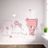 👉 Muursticker PVC active Verwijderbare schattige beer dieren kamer decoratieve