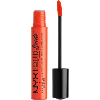 👉 Lippenstift vrouwen Orange County oranje suede NYX Professional Makeup Liquid Cream Lipstick (Various Shades) -