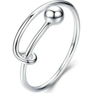 👉 Sterling zilveren ring witgoud active S925 eenvoudige vergulde open
