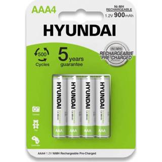 👉 Batterij Hyundai - Oplaadbare Aaa Batterijen 900mah 4 Stuks 8718969579407