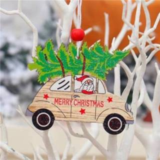 👉 Kerstversiering active 5 STKS Kerstversieringen Kerstboom Geschilderde Hanger (Kerstboom)
